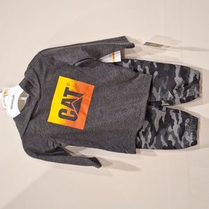 12m baby boy CAT 2 piece cameo set